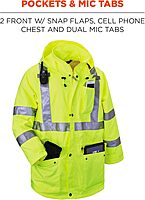 Ergodyne GloWear 8365 Hi-Vis Rain Jacket