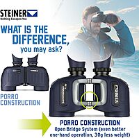 Steiner Optics Marine Commander 7x50 with Compass Professional Waterproof Binoculars, German Quality, Crystal Clear Images
