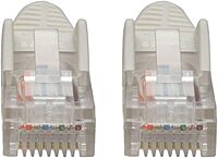 Tripp Lite Cat5e 350 MHz Snagless Molded (UTP) Ethernet Cable (RJ45 M/M) PoE White 5 ft. (1.52 m) - Category 5e - N001005WH