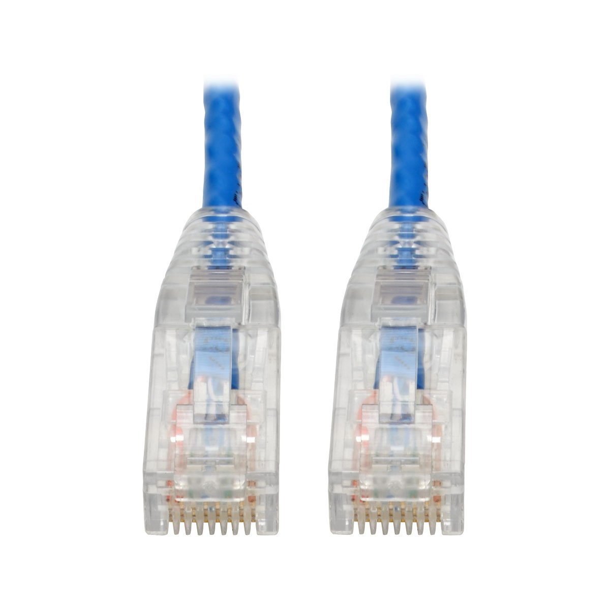 Eaton Tripp Lite Cat6 Gigabit Snagless Molded Slim UTP Patch Cable RJ45 M/M Blue 6in 6' (N201-S6N-BL)