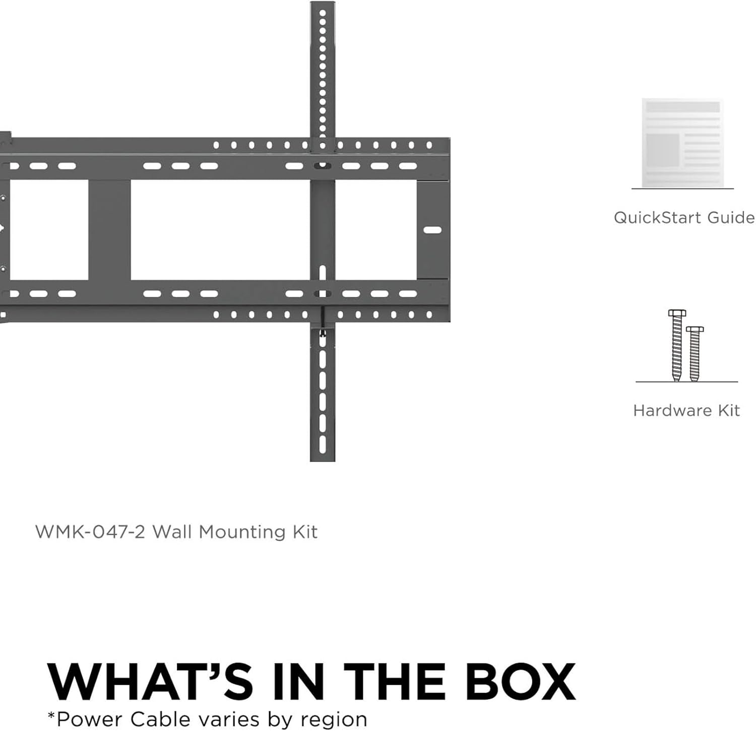 ViewSonic WMK-047-2 Fixed TV/Display Wall Mount with VESA Pattern Compatible up to 900x600mm