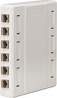 Tripp Lite 12-Port Surface-Mount Box for Keystone Jacks, Additional Breakout Pieces for Wide Compatibility