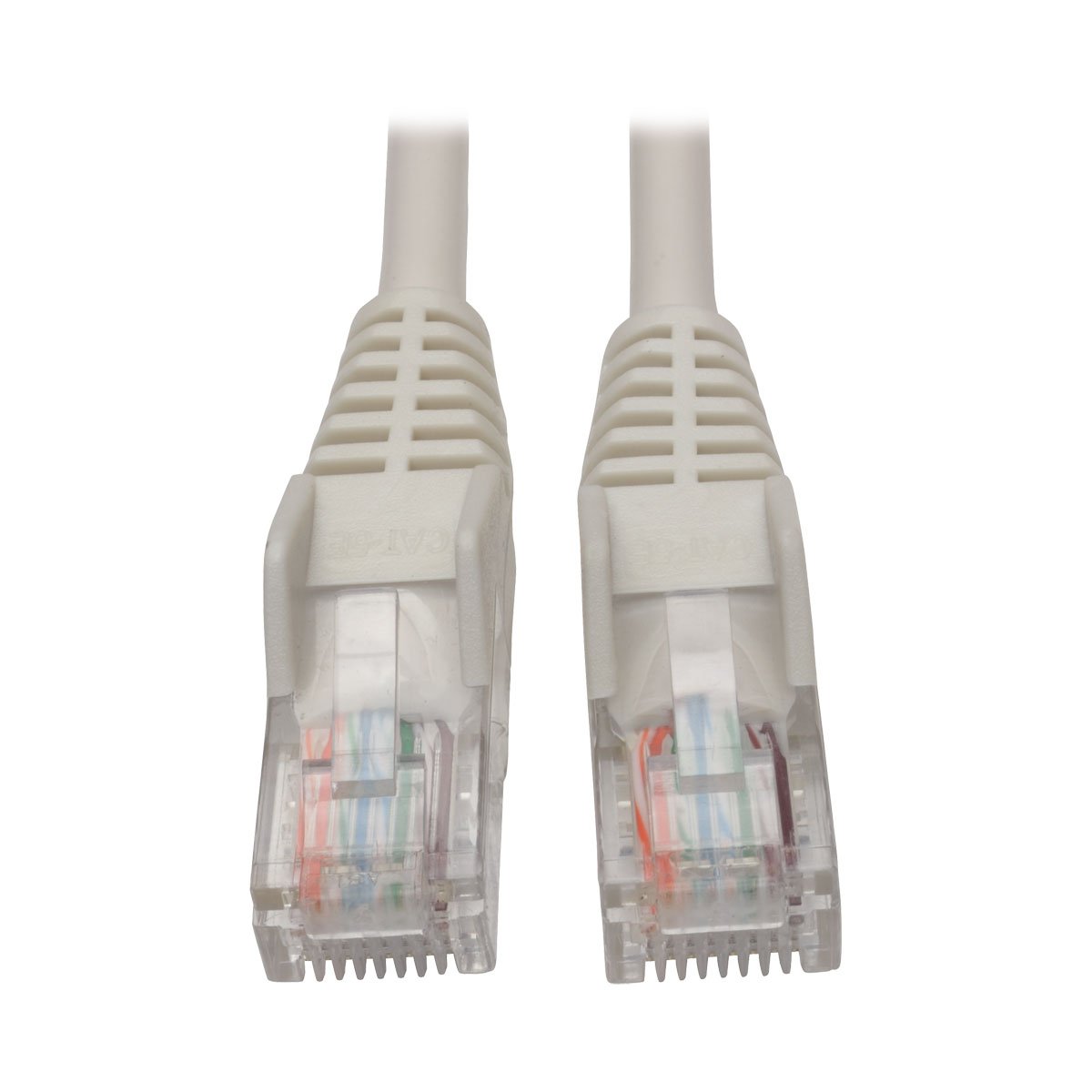 Tripp Lite Cat5e 350 MHz Snagless Molded (UTP) Ethernet Cable (RJ45 M/M) PoE White 5 ft. (1.52 m) - Category 5e - N001005WH
