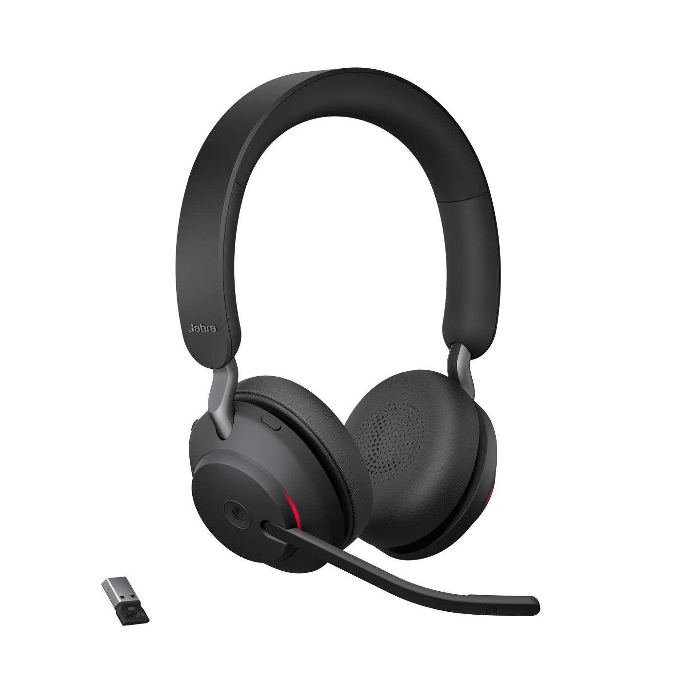 Jabra Evolve2 65 Headset - Microsoft Teams Certification - Stereo - Wireless - Bluetooth - 98.4 ft - Over-the-head - Binaural - Supra-aural - Black