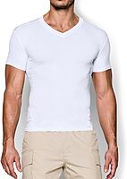 UNDER ARMOUR Men's HeatGear Tactical V-neck Compression Short-sleeve T-shirt