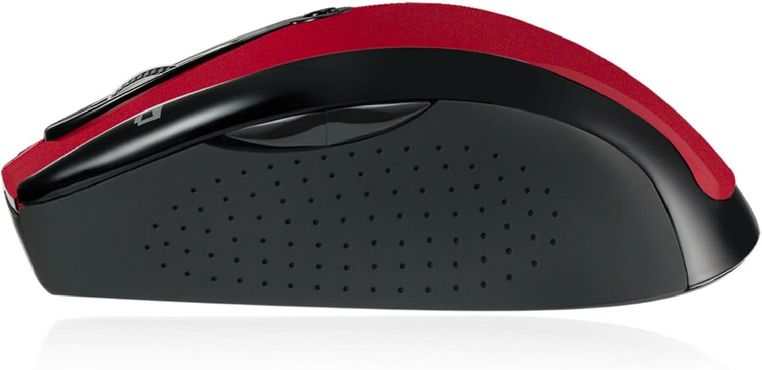 iMouse M20R – Wireless Ergonomic Optical Mouse, Red