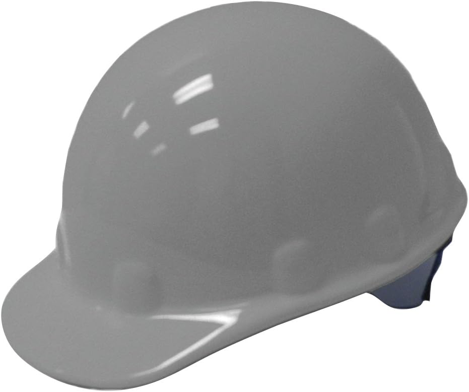 Fibre-Metal by Honeywell E2SW09A000 Super Eight Swing Strap Cap Style Hard Hat, Grey, Medium