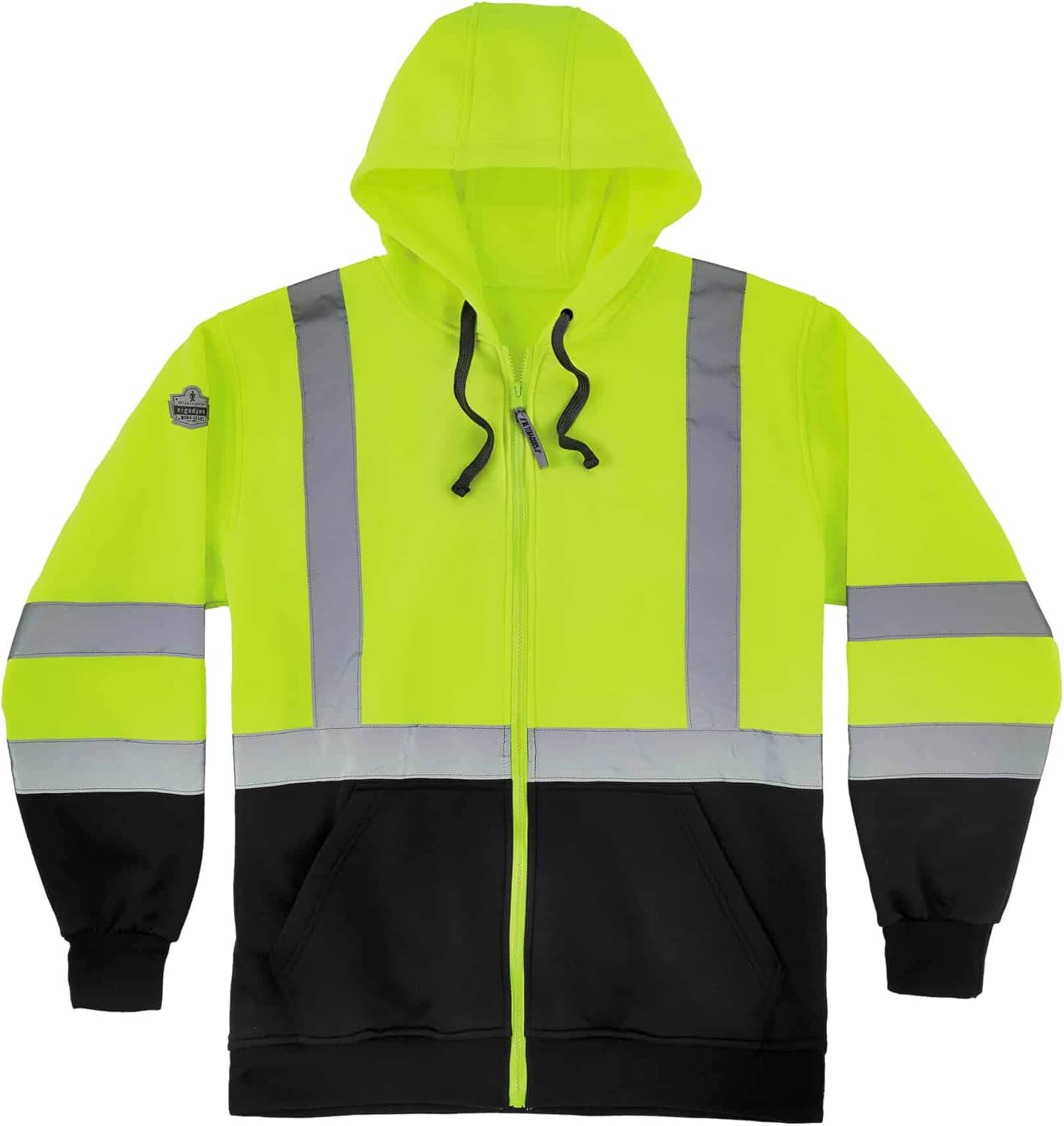 ERGODYNE GloWear 8372 Hi-Vis Zip-Up Hoodie Class 3