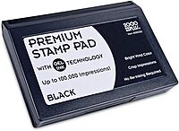Cosco 2000 Plus® Gel Stamp Pad, 2-3/4" x 4-1/4", Black (030253) (Pack of 2) Black 1 count (Pack of 2)