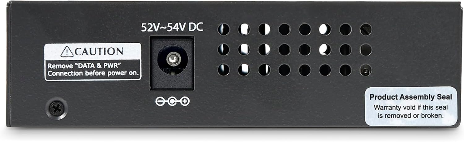 StarTech.com 4 Port Gigabit Midspan - PoE+ Injector - 802.3at and 802.3af - Wall-mountable Power over Ethernet Midspan