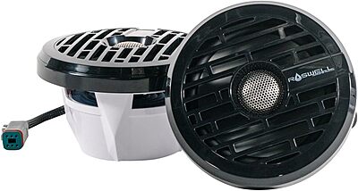 Roswell R1 6.5" Marine Speakers - Black - 80W RMS & 160W Peak Power