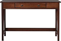 Linon Rockport 46inW Home Office Writing Desk, Antique Tobacco