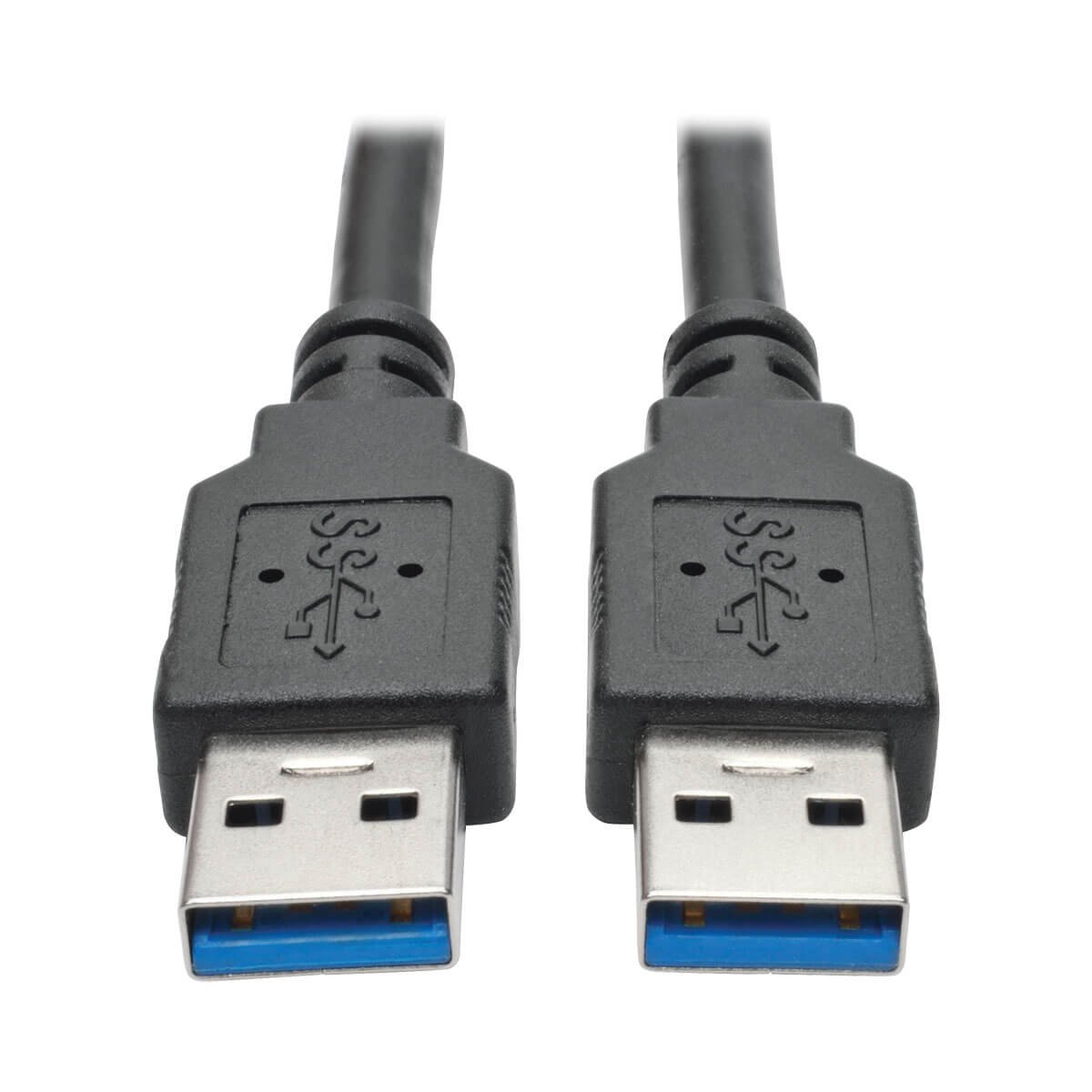 Tripp Lite USB 3.0 SuperSpeed (A/A) Cable, 28/24 AWG, 5 Gbps, USB Type-A to Type-A, Black