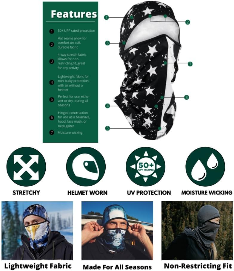 ZANHEADGEAR Balaclava for Motorcycle & Outdoor