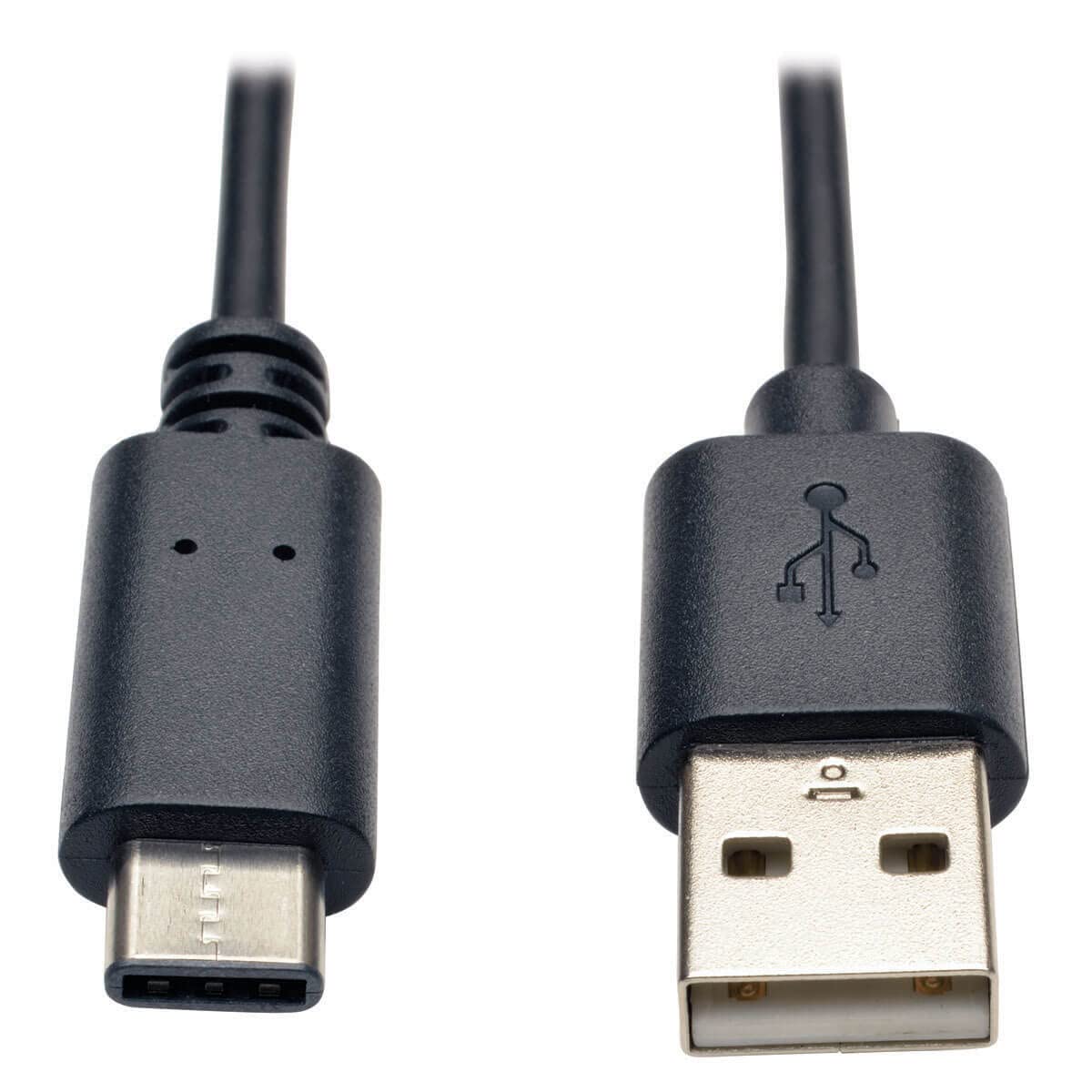 TRIPP LITE USB 2.0 Hi-Speed A to USB-C Cable, 6 ft, Black (U038-006)
