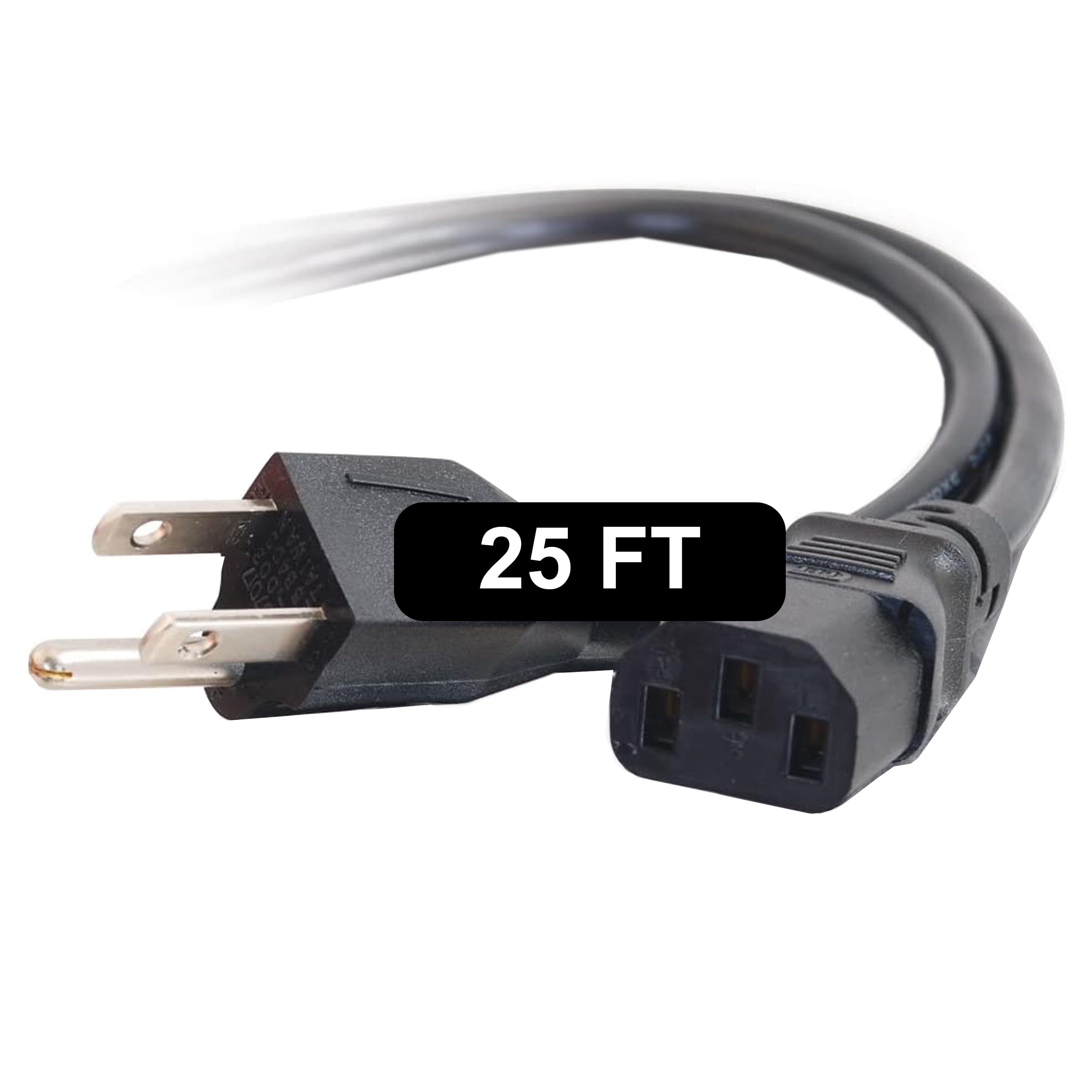 C2G Replacement AC Power Cord NEMA 5-15P to IEC C13 (18 AWG)