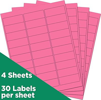 JAM PAPER Mailing Address Labels - Self-Adhesive Rectangular