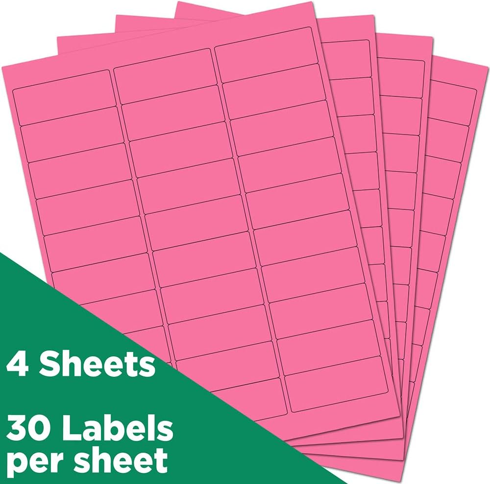 JAM PAPER Mailing Address Labels - Self-Adhesive Rectangular