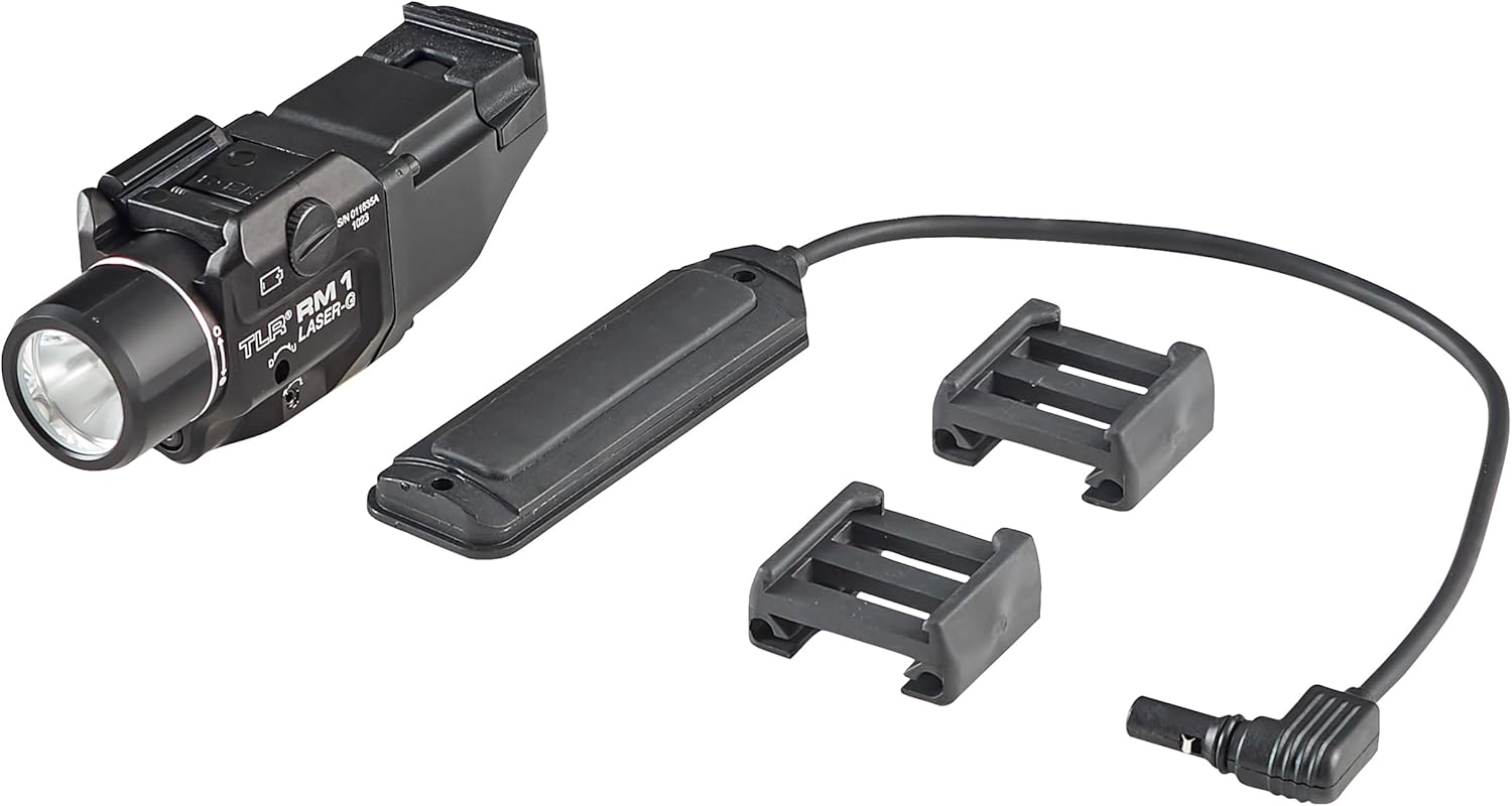 Streamlight 69443 TLR RM 1 G 500-Lumen Rail-Mounted Tactical Weapon Light with Integrated Green Aiming Laser