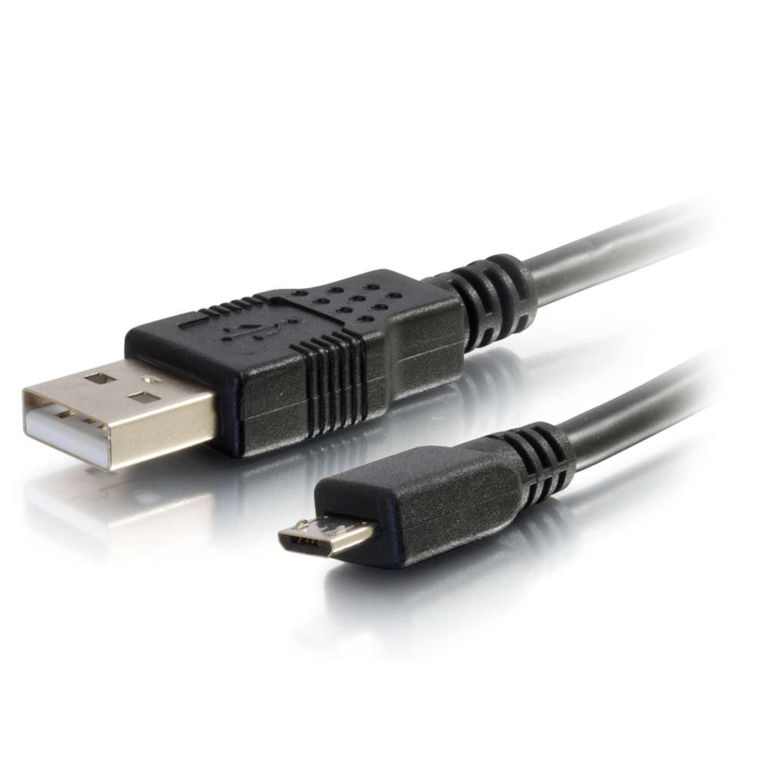 C2G Legrand USB A to B Cable, Male to Male USB Cable, Micro USB Cable, 1 Meters (3.28 Foot) Data Transfer Cable, Black USB Cord, 1 Count, C2G 27364