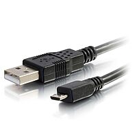 C2G Legrand USB A to B Cable, Male to Male USB Cable, Micro USB Cable, 2 Meters (6.56 Foot) Data Transfer Cable