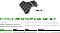 TRUGLO 45 Degree Offset Tactical Hunting Shooting Versatile Durable Aluminum 2" Picatinny Rail Mount for Optics Mounting