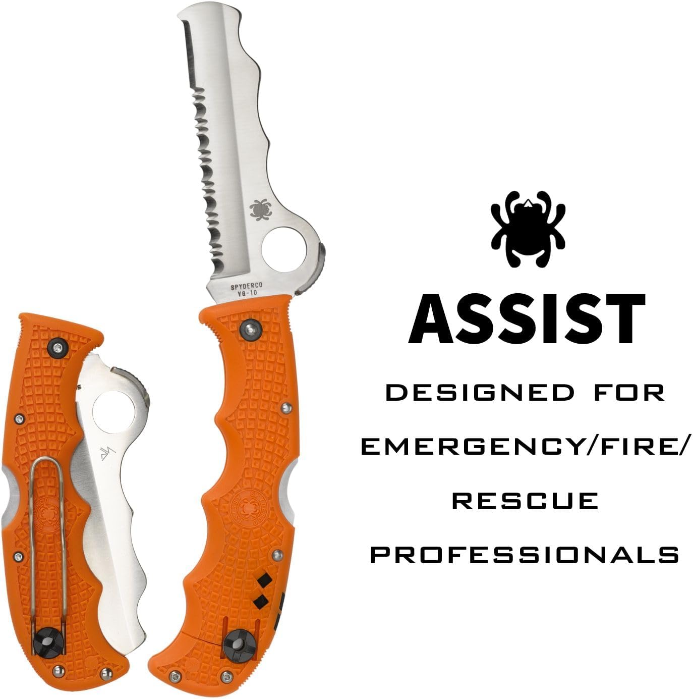 SPYDERCO Assist Rescue Jr Folding Knife