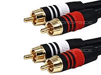 Monoprice Premium Two-Channel RCA Audio Cable - 2 RCA Plug to 2 RCA Plug, 22AWG RG-59