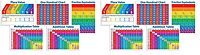 Scholastic Primary Math Charts Bulletin Board (TF8025), Multiple Colors Large (Pack of 2)