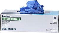 Boardwalk Disposable General-Purpose Powder-Free Nitrile Gloves, X-Large, Blue, 4mil, Box Of 100 Gloves