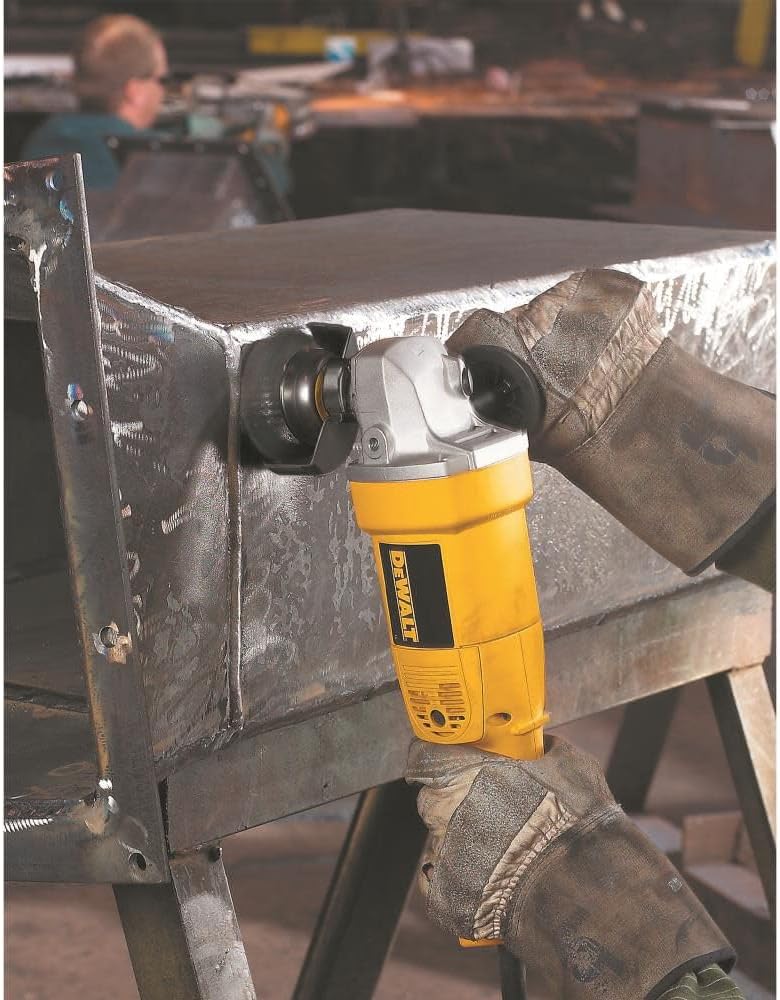 DEWALT 5-Inch Angle Grinder, Medium, 12 Amp, 10000 RPM (DW831) - Yellow
