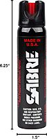 SABRE Magnum 120 3-In-1 Defense Spray, 35 Bursts, 12-Foot (4-Meter) Range, Triple Protection Formula Contains Pepper Spray