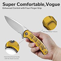 CIVIVI Mini Praxis Folding Pocket Knife for EDC, 2.98" Blade