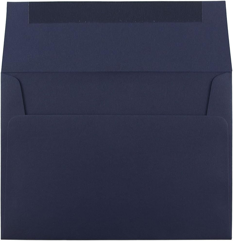 JAM PAPER Navy Blue Premium Invitation Envelopes - 25/Pack