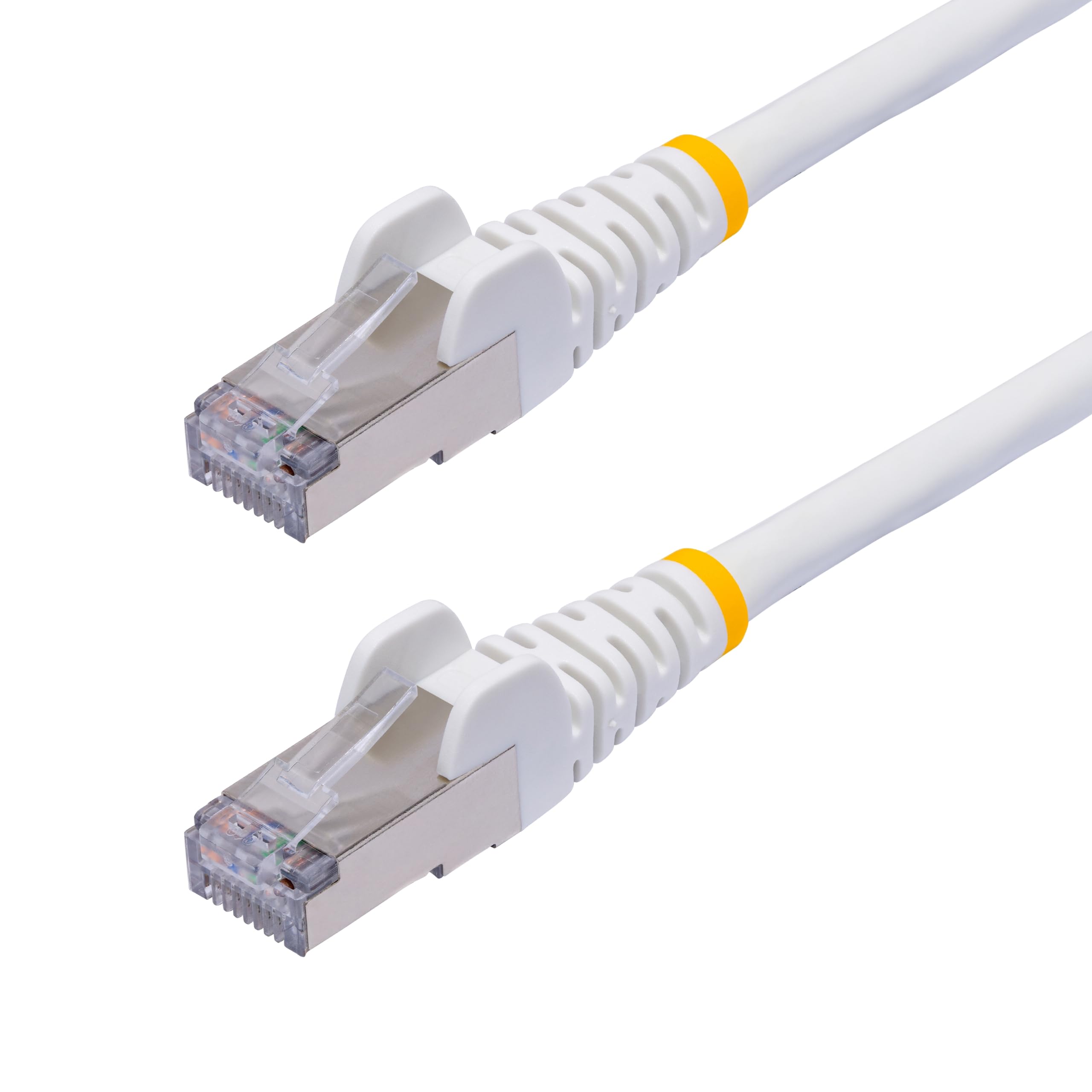 StarTech.com 6in White CAT8 Ethernet Cable, Snagless RJ45, 25G/40G, 2000MHz, 100W PoE++, S/FTP, 26AWG Pure Bare Copper, LSZH