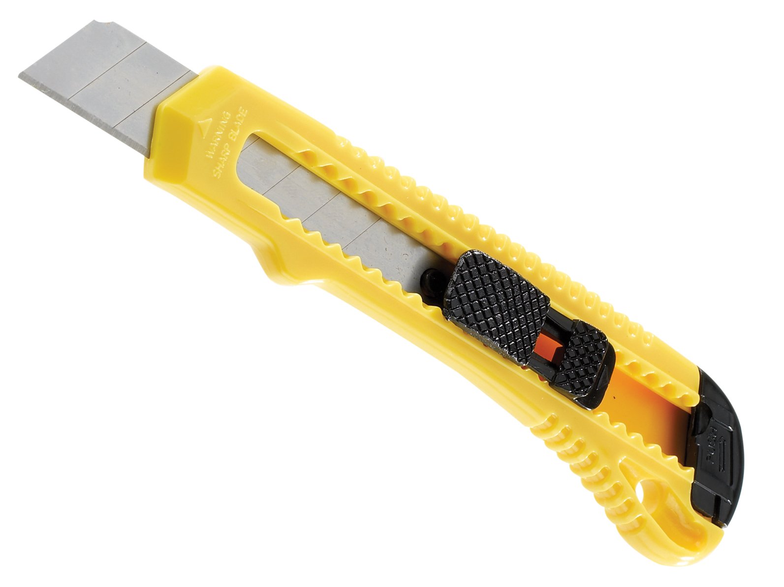 STANLEY 18mm Snapblade Utility Knife, Retractable, Yellow/Black