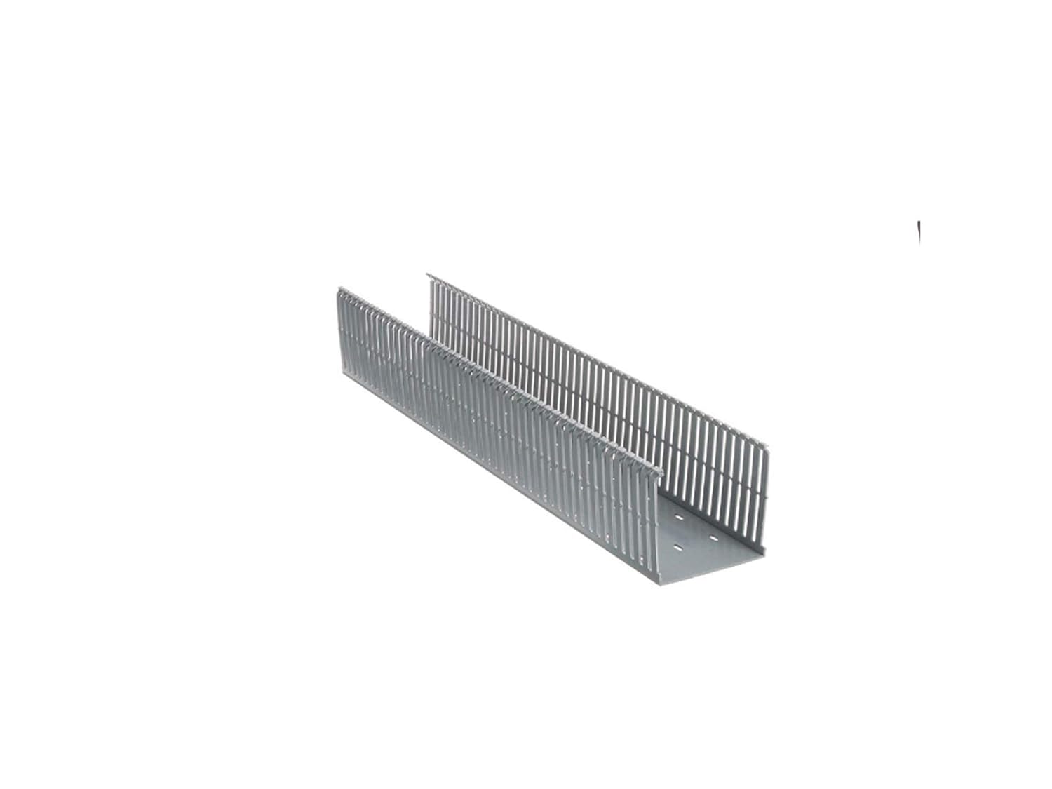 PANDUIT Type F Narrow Slotted PVC Wiring Duct, Light Gray