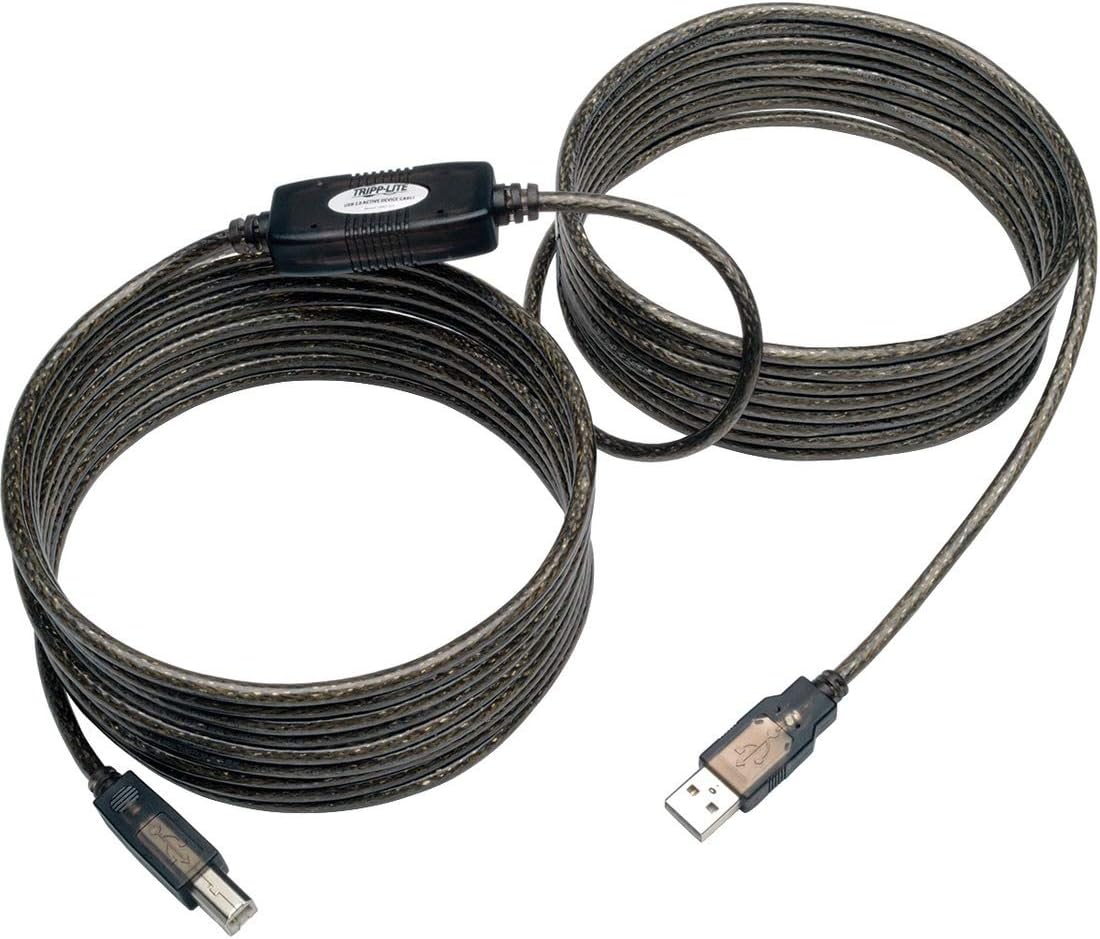 Tripp Lite USB 2.0 Hi-Speed A/B Active Repeater Cable (Male-to-Male)