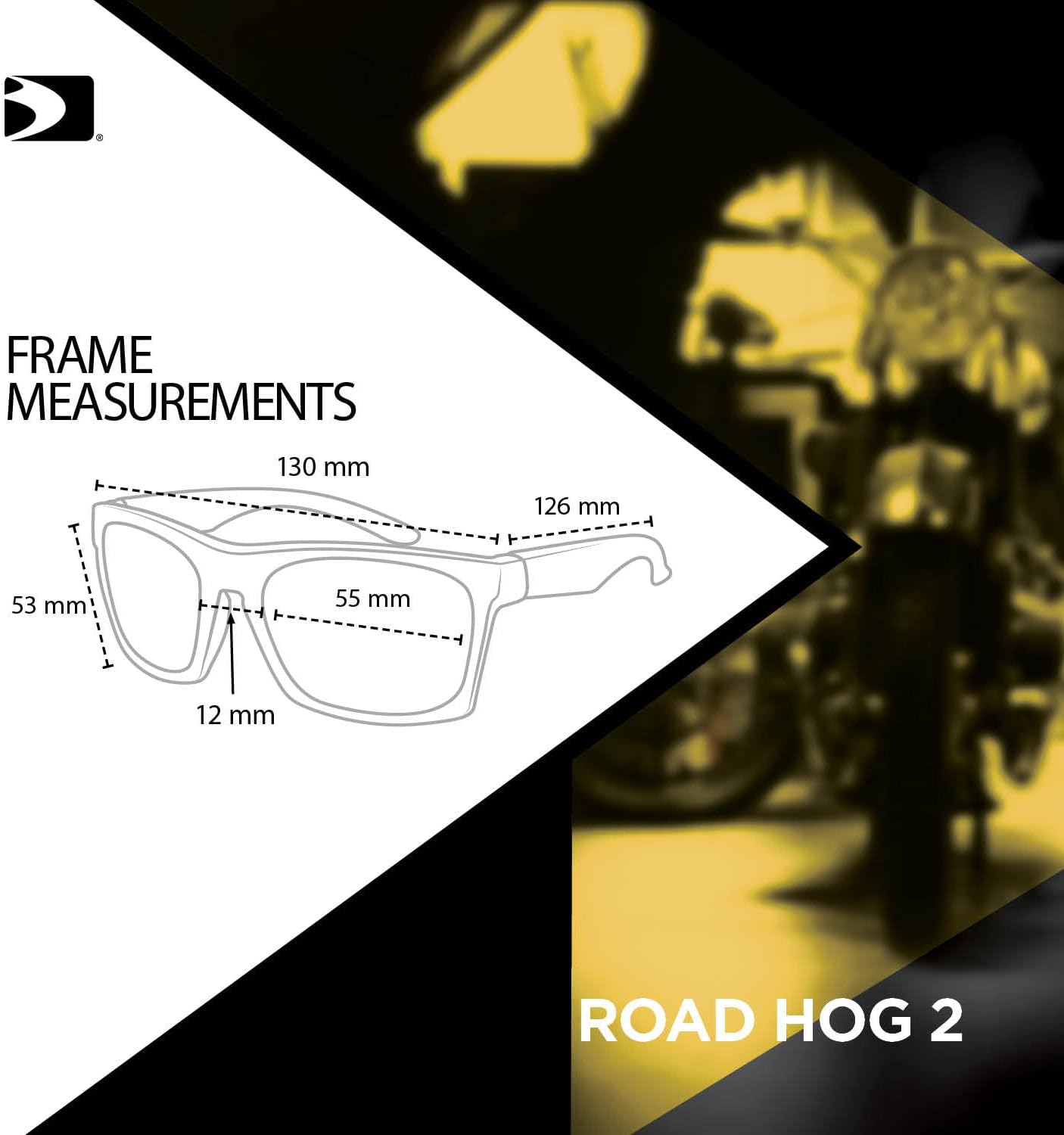 Bobster ® Road Hog 2, Gloss Black Frame, Dual Grade Reflective, Smoked, Amber, & Clear Lens