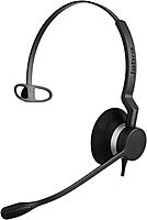 Jabra BIZ 2300 QD Headset - Mono - Quick Disconnect - Wired - Over-the-head - Monaural - Supra-aural - Noise Cancelling Microphone - Black