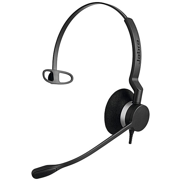 Jabra BIZ 2300 QD Headset - Mono - Quick Disconnect - Wired - Over-the-head - Monaural - Supra-aural - Noise Cancelling Microphone - Black