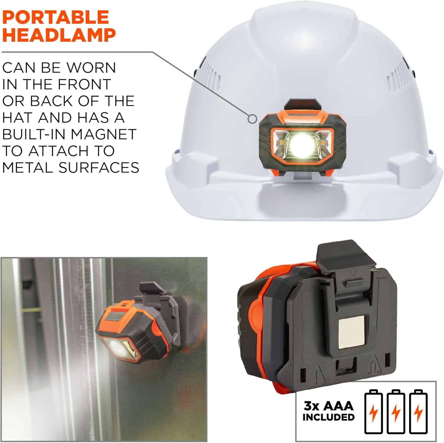 ERGODYNE Skullerz Vented Cap-Style Hard Hat, Ratchet Suspension, Class C