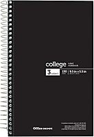 Office Depot® Wirebound Notebooks, 6" x 9-1/2", 3 Subjects, College Ruled, 150 Sheets, Assorted Colors, Pack Of 6 Notebooks
