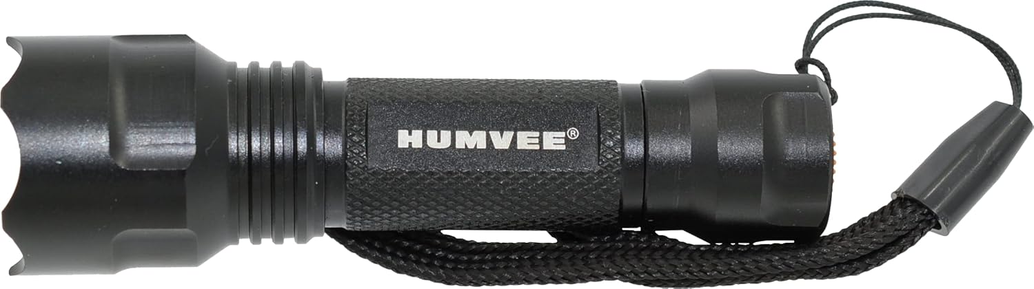 Humvee HMV-RCN-RM1 Recon Mission Kit with Digital Watch, Knife and Tactical LED Flashlight, Black and Tan