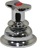Scandvik 10617P Compact T-Handle Ceramic Mixer, Deck Mount, Polished Finish, Marine Grade