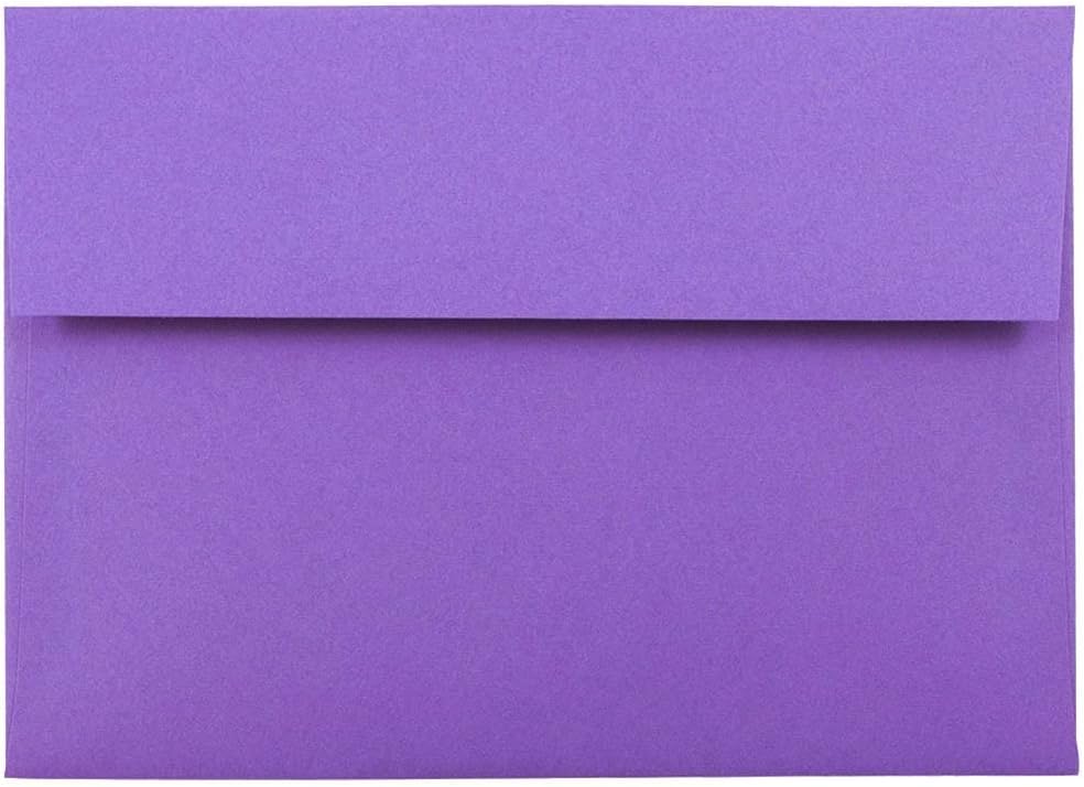 JAM PAPER Colored Envelopes - Recycled 24 lb Gummed Closure
