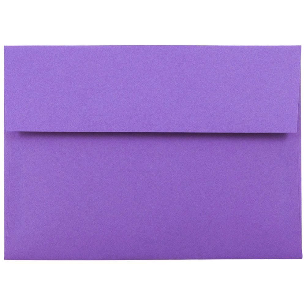 JAM PAPER Colored Envelopes - Recycled 24 lb Gummed Closure