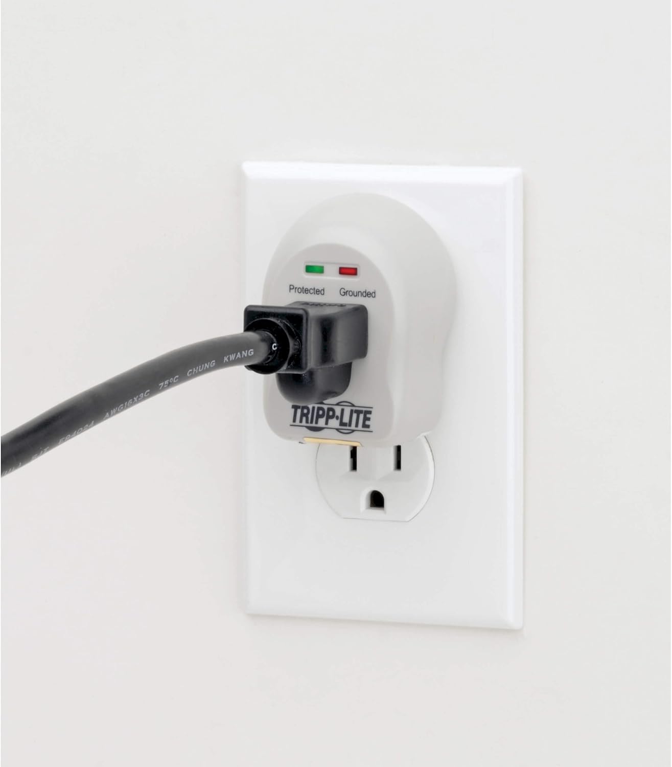 Tripp Lite 1 Outlet Portable Surge Protector Power Strip, Direct Plug In, $5,000 Insurance (SPIKECUBE) Standard