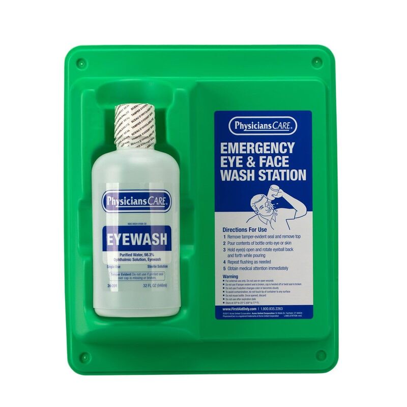 FIRST AID ONLY PhysiciansCare Eye Wash Solution, Sterile Isotonic Buffered, 32 oz Bottle