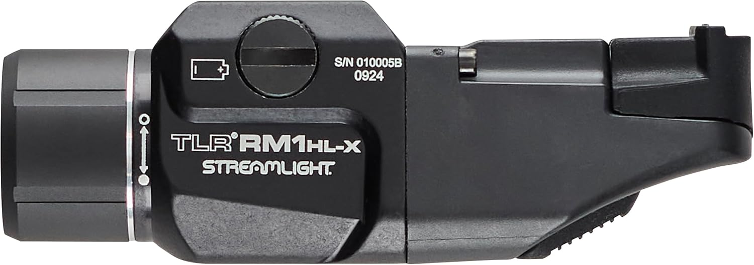Streamlight 69484 TLR RM 1 HL-X 1000-Lumen 22000-Candela Rail-Mounted Rechargeable Tactical Flashlight with Key Kit